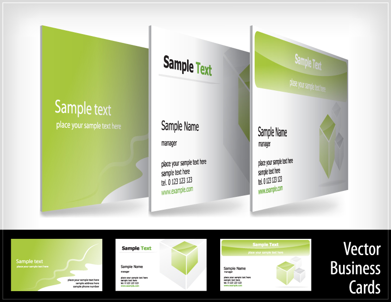 free vector 9 beautifully designed card templates vector